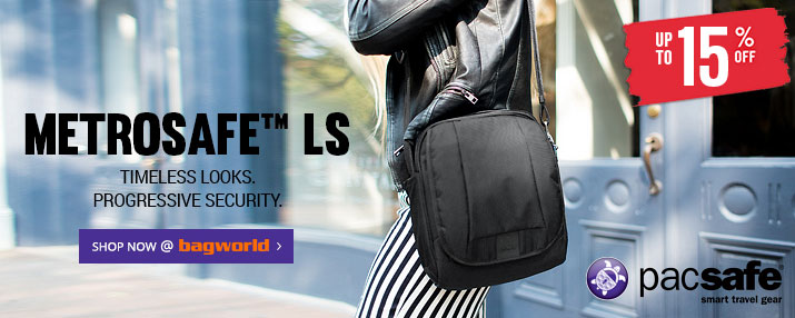 Bagworld where Australia buys its Pacsafe Metrosafe anti theft